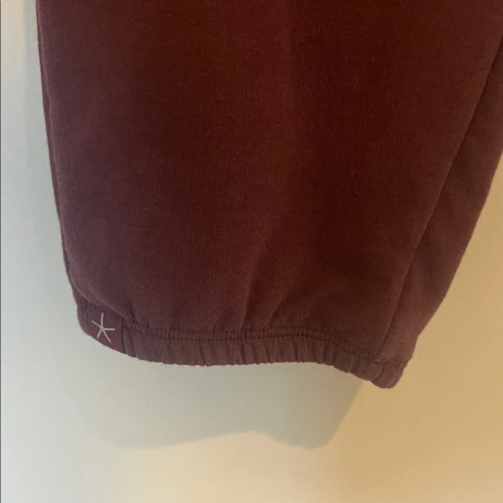 Barefoot Dreams Cozy Burgundy Fig Sweater and Jogger Pants Set Medium TALL - Picture 10 of 13